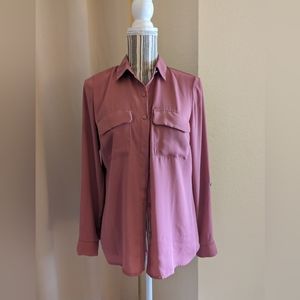 APT 9 Pink button up blouse